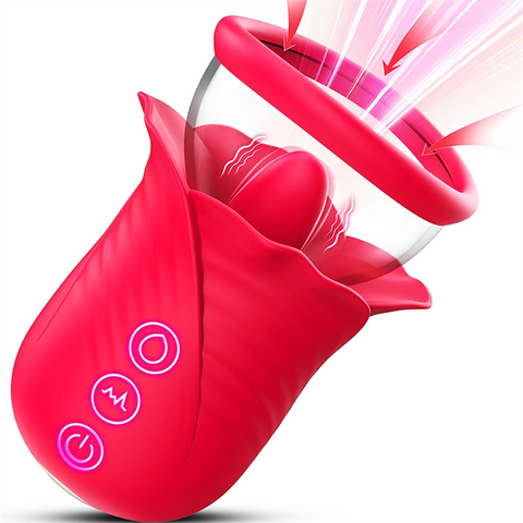 10 Vibration & 6 Suction Rose Toy
