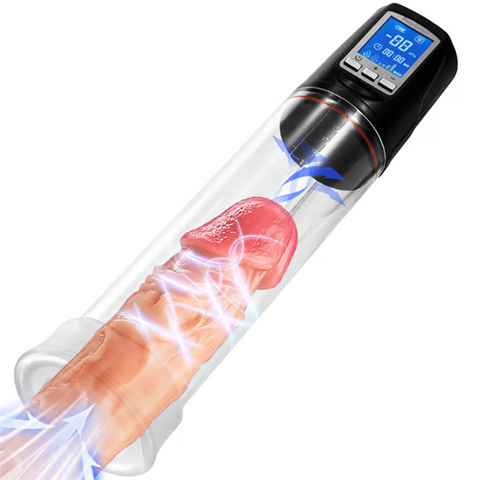 2 Suction Modes LCD Vacuum Penis Pump