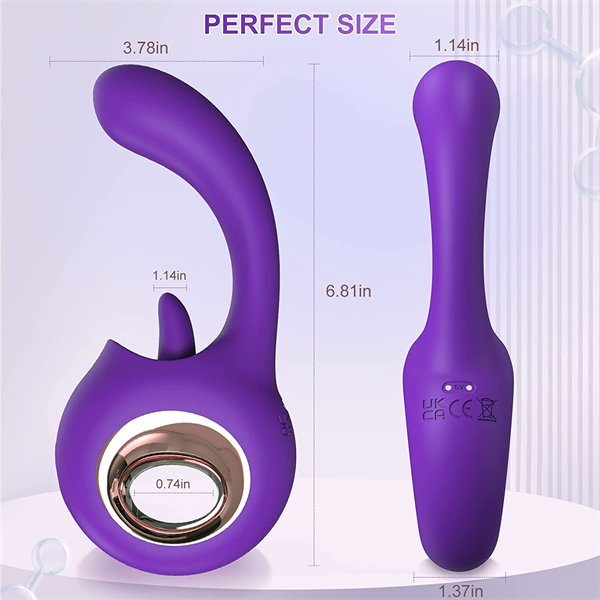 2 in 1 Clitoral Licking Tongue Vibrator