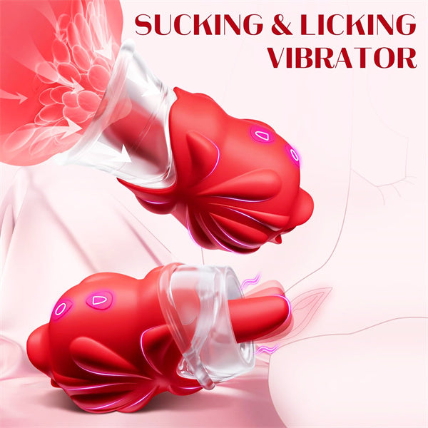 2 in 1 Licking & Sucking Nipple Vibrator
