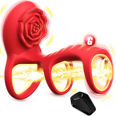 Rose Cock Ring Vibrator PRO4