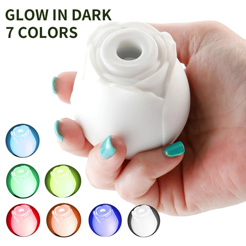 Glow In Dark Rose Vibrator 7 Colors