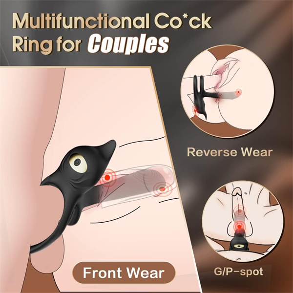 3 IN 1 Penis Ring Vibrator With Remote Control