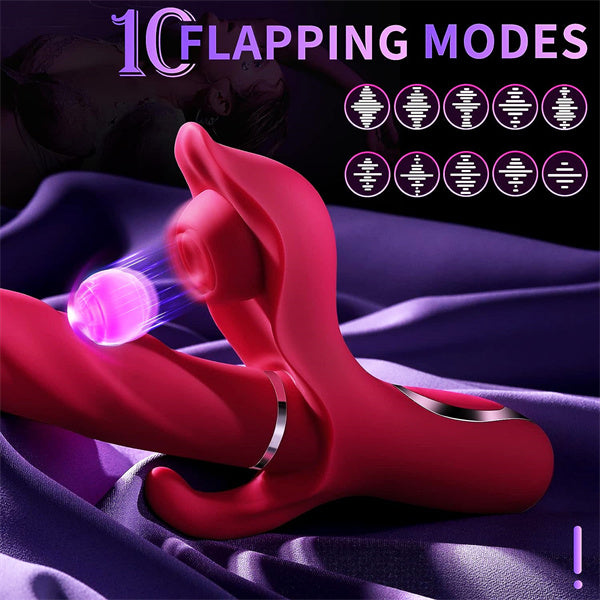 4 in 1 Thrusting and Flapping G-spot Rabbit Vibrator
