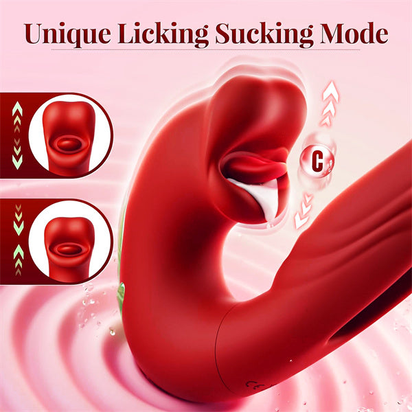 7 Flapping & Vibrating & Licking Modes Tongue Toy