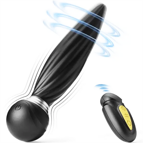7 Vibrating & 7 Head Rotating Remote Prostate Anal Butt Plug