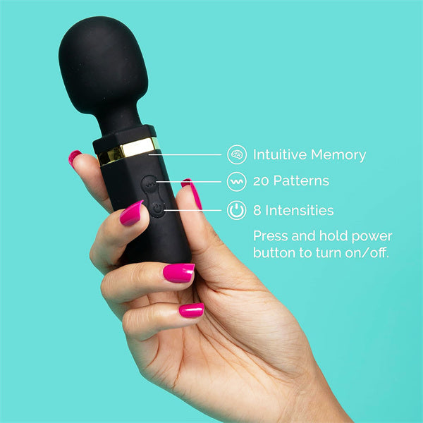 Quiet & Small AV Wand Vibrator Black