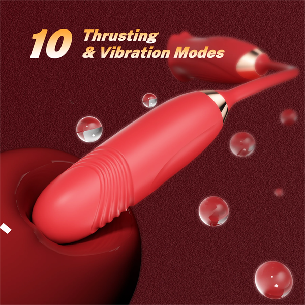 Mouth Biting Vibrator And Thrusting Vibration Bullet Stimulator