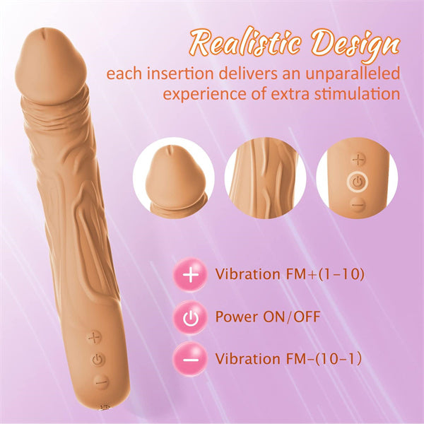 Realistic Dildo Vibrator Flesh