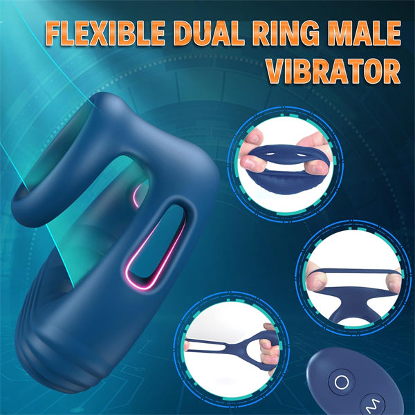Remote Control Penis Vibrator Blue