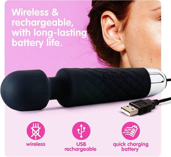 Regular Wand Vibrator Black