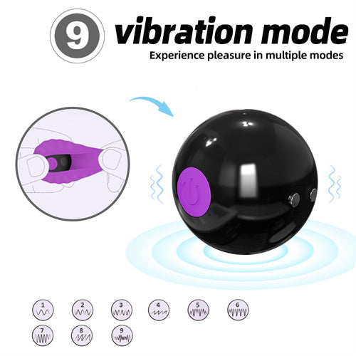 Internal Condom Vibrating Ball Purple