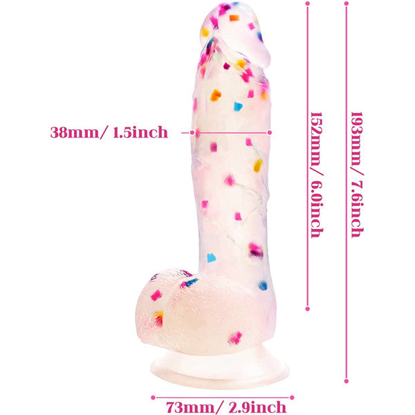 7.6 Inch Colorful Realistic Dildos