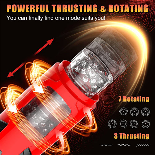 Rotating & Thrusting Automatic Masturbator DARK KNIGHT