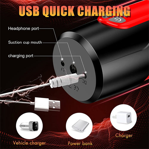 Rotating & Thrusting Automatic Masturbator DARK KNIGHT