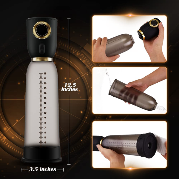 Penis Vacuum Pump with 6 Training Modes & 5 Suction Intensities