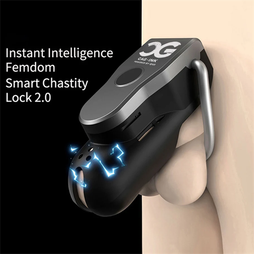 CAG-INK Cellmate 2.0 Electric Shock Distance App Control Chastity Cage
