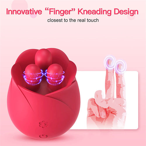 Rose Toy for Woman with Kneading Nubs