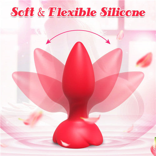 Rose Anal Vibrator Sarika Red