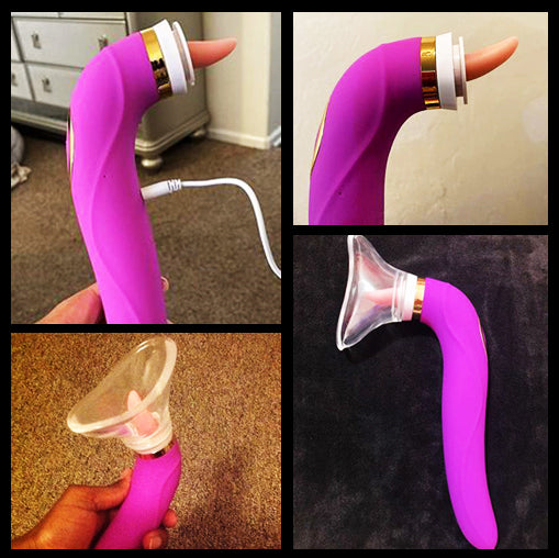 Reviews: Big Size Tongue Licking Triple Stimulation Vibrator