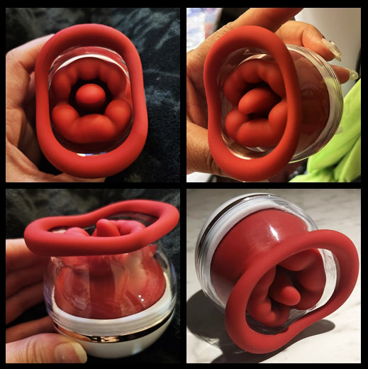 Reviews: Imitation Big Mouth With Reinforced Suction Cup Rose Toy