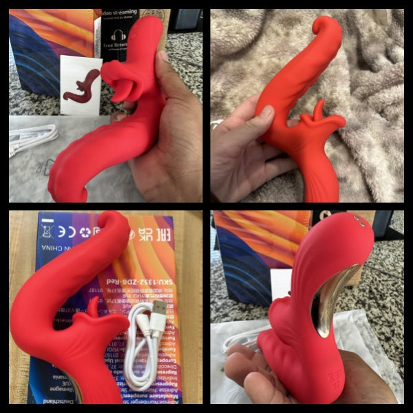 Reviews: 10 Swaying & 10 Licking Thursting Tongue Vibrator