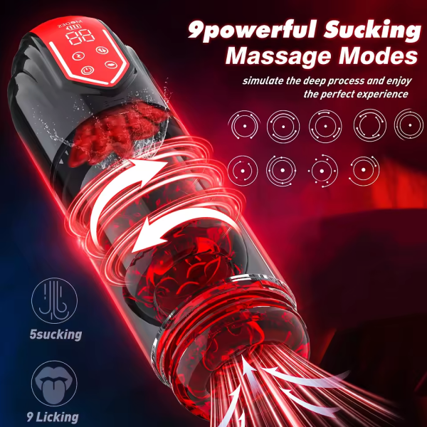 10-in-1 Automatic Male Stroker with Smart LCD Display