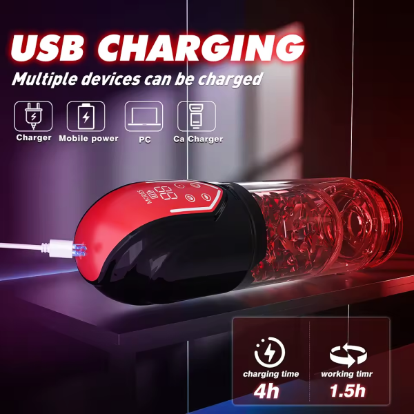 10-in-1 Automatic Male Stroker with Smart LCD Display