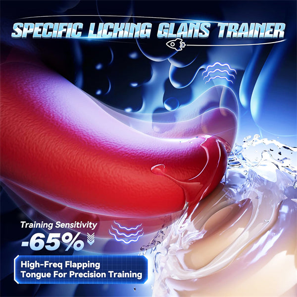 10 Licking Vibrating Blowjob Glans Trainer