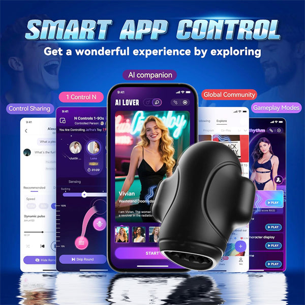 10 Licking Vibrating Blowjob Glans Trainer