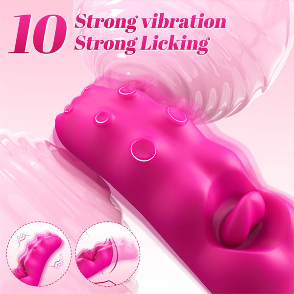10 Tongue Licking & Vibrating Realistic Tongue Vibrator