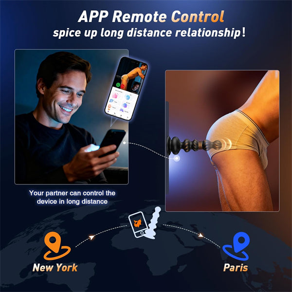 10 Vibrating Thrusting Anal Plug With Strong Suction