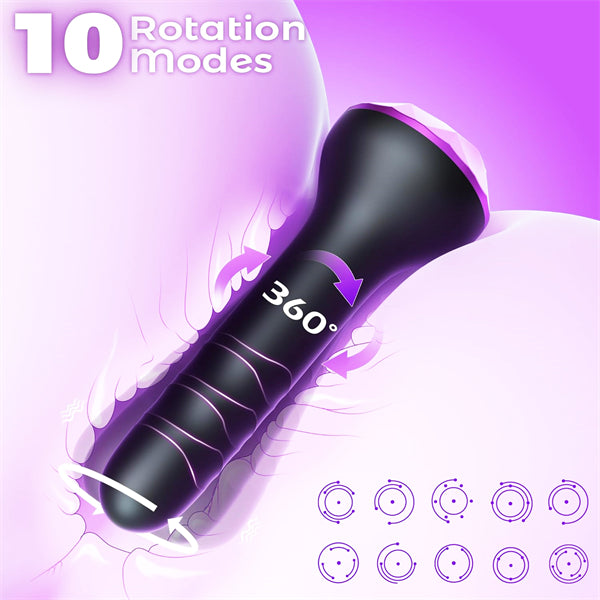 10 Vibrating & Rotating Modes Butt Plug Vibrator Toys