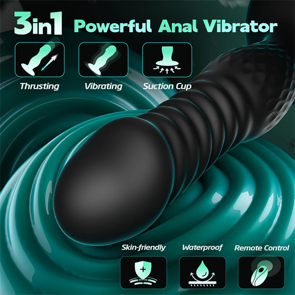 10 Vibrating and Thrusting Prostate Massager Anal Vibrator