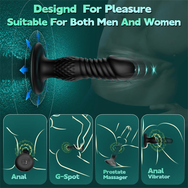 10 Vibrating and Thrusting Prostate Massager Anal Vibrator