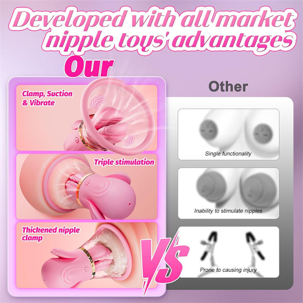 10 Vibration Manual Sucking Nipple Vibrator