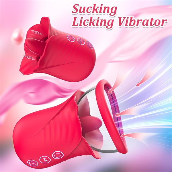 10 Vibration & 6 Suction Rose Toy