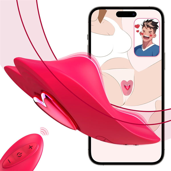 vibrating panties pink APP Control Butterfly Vibrating Panties With 9 Vibration Modes – honeysx