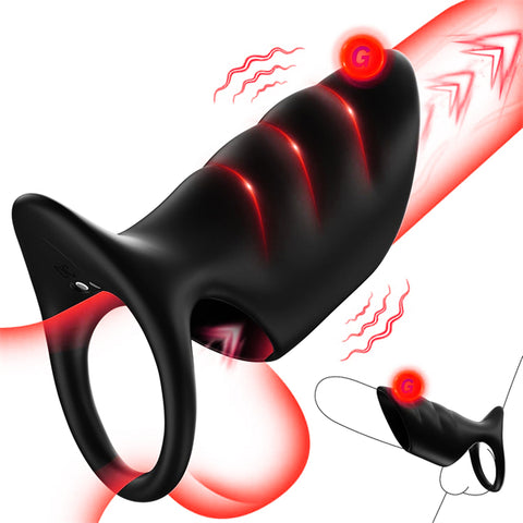 10 Vibrations Penis Extender Cock Ring