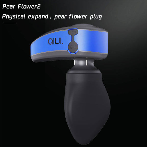QIUI APP Pear Flower Electric Shock Anal Plug Lock PRO2