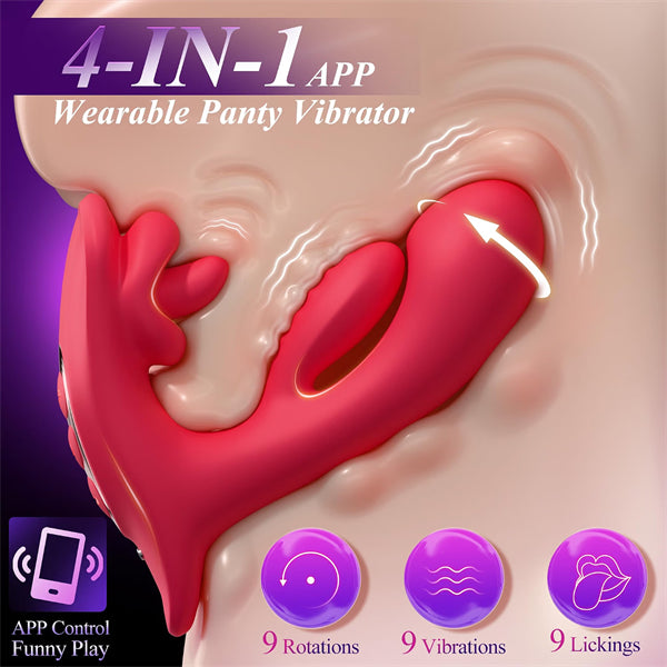 2026 Upgraded Panty Wearable Vibrator with Insert Dildo