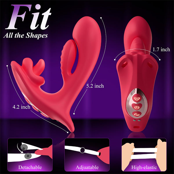 2026 Upgraded Panty Wearable Vibrator with Insert Dildo