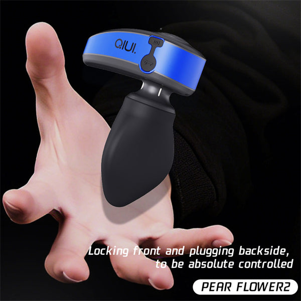 QIUI APP Pear Flower Electric Shock Anal Plug Lock PRO2