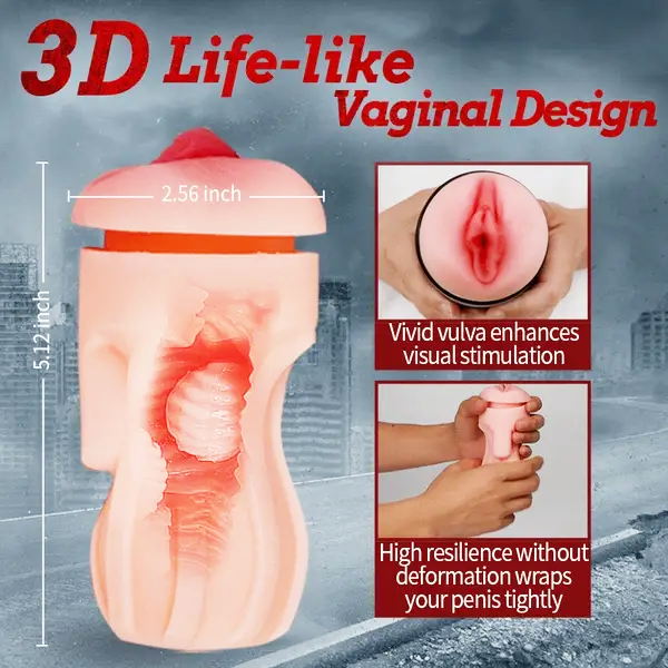 2 in 1 APP Control Pocket Pussy Male Stroker