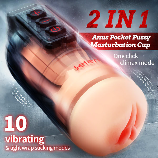 2 in 1 APP Control Pocket Pussy Male Stroker