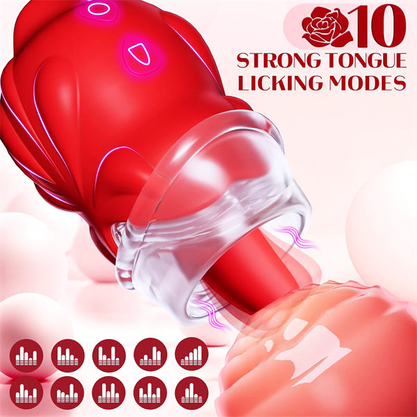 Buy 2 in 1 Licking & Sucking Nipple Vibrator | Rose Toy | Rosetoy  ROSETOY