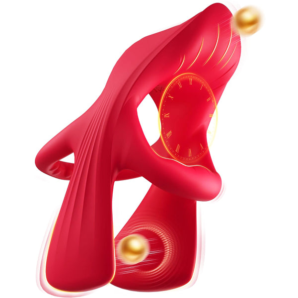 3-Motor App-Controlled Lip Shaped Vibrating Cock Ring
