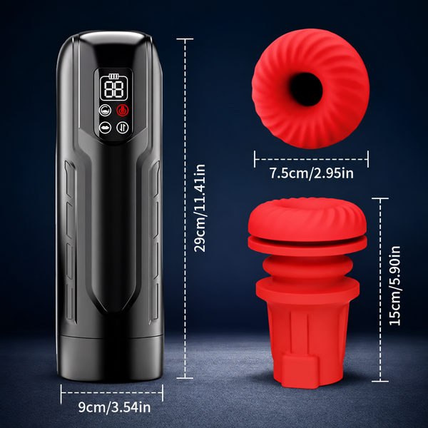 3-in-1 Automatic Male Stroker with Suction, Thrusting & Vibration