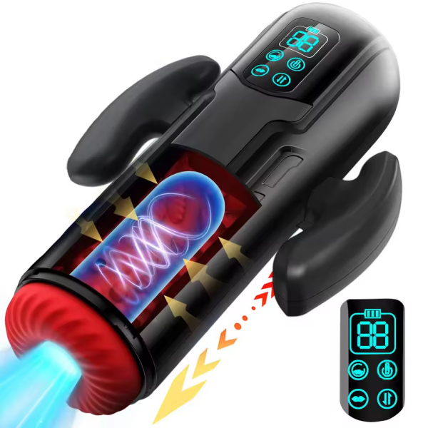 3-in-1 Automatic Male Stroker with Suction, Thrusting & Vibration