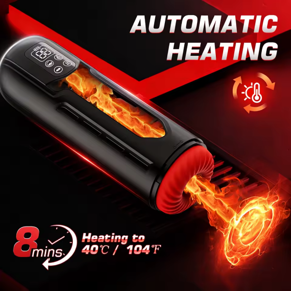 3-in-1 Automatic Male Stroker with Suction, Thrusting & Vibration